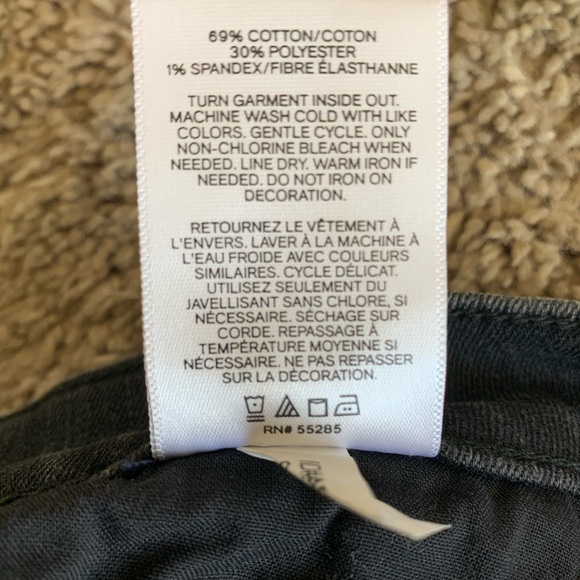 Express Black Fringe Denim Mini Skirt - Picture 6 of 6